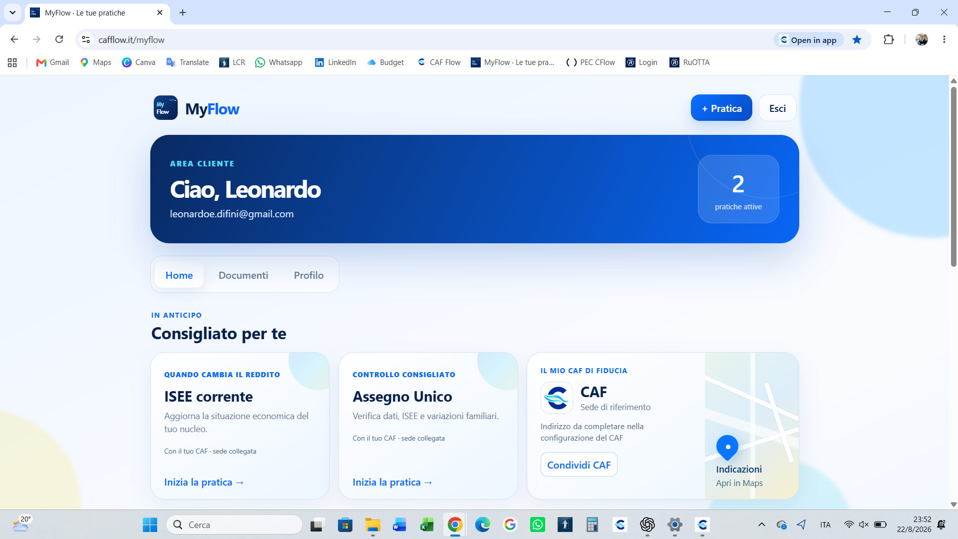 Area cliente MyFlow